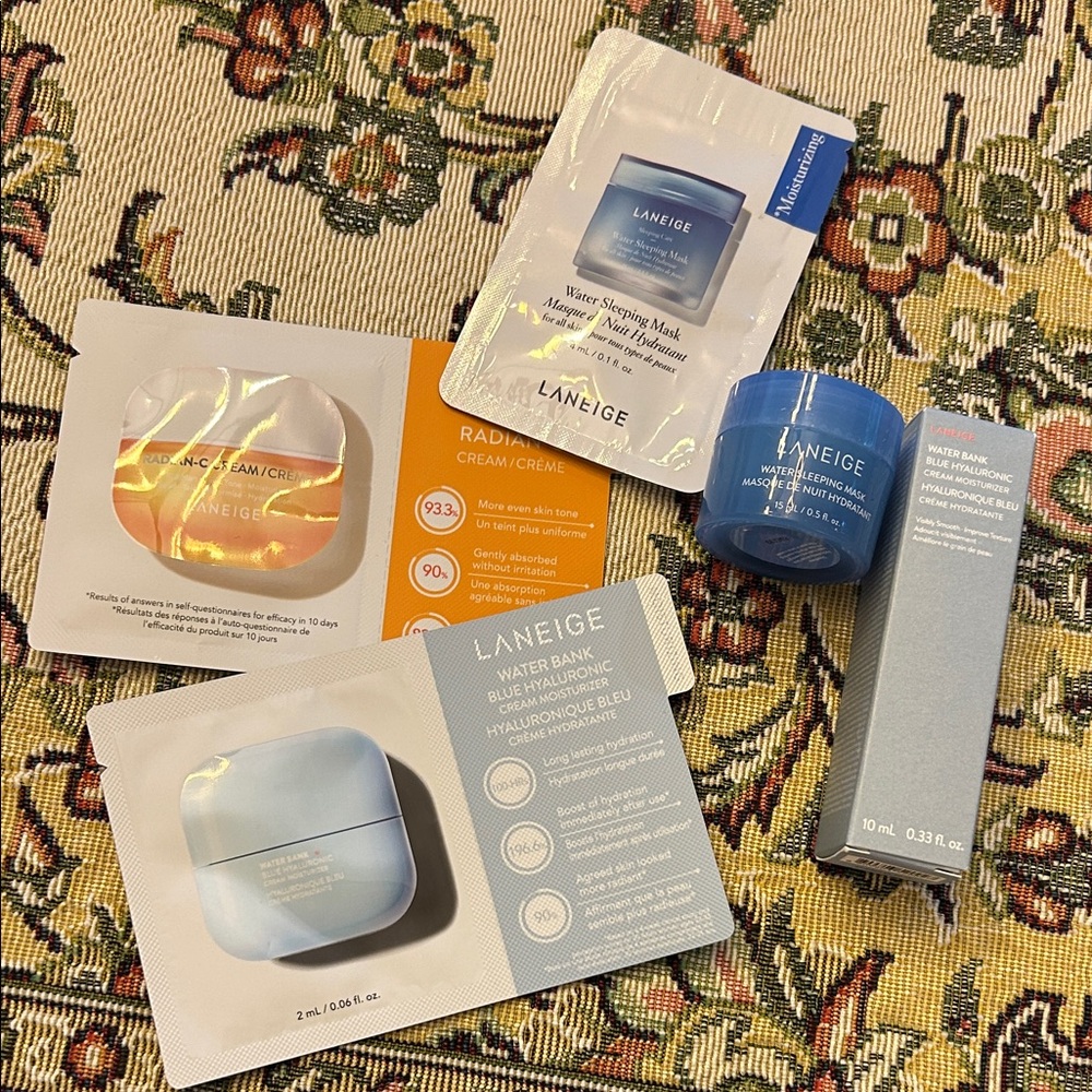 NWT LANEIGE Mega Travel Size Bundl Skincare Mask and Cream Set